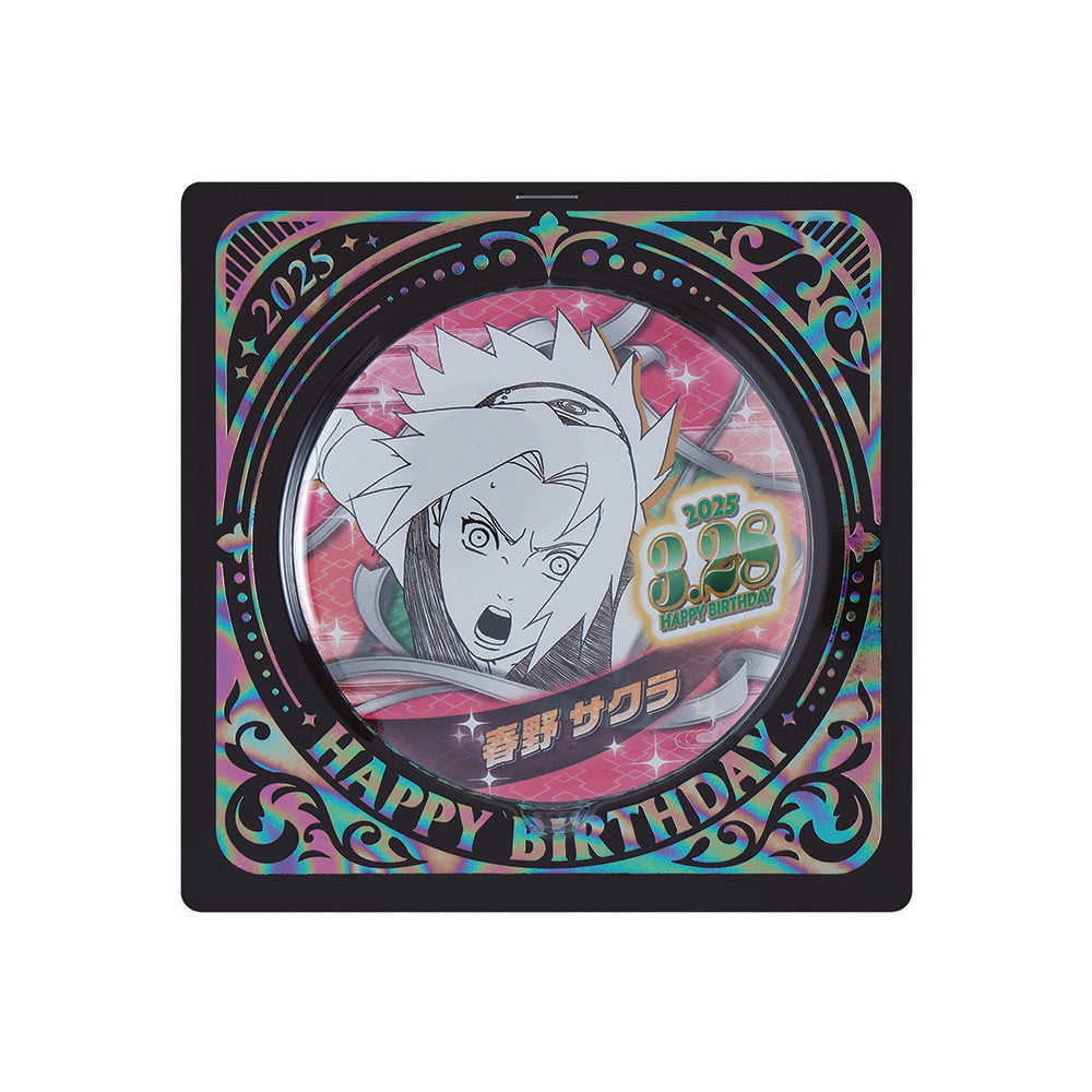 NARUTO うちはサスケ 春野サクラ レトロモダン 缶バッジ 富士急ハイ