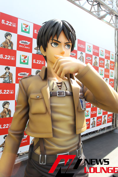 進撃の巨人 リヴァイ エレン セブンイレブン 等身大マルチクロス