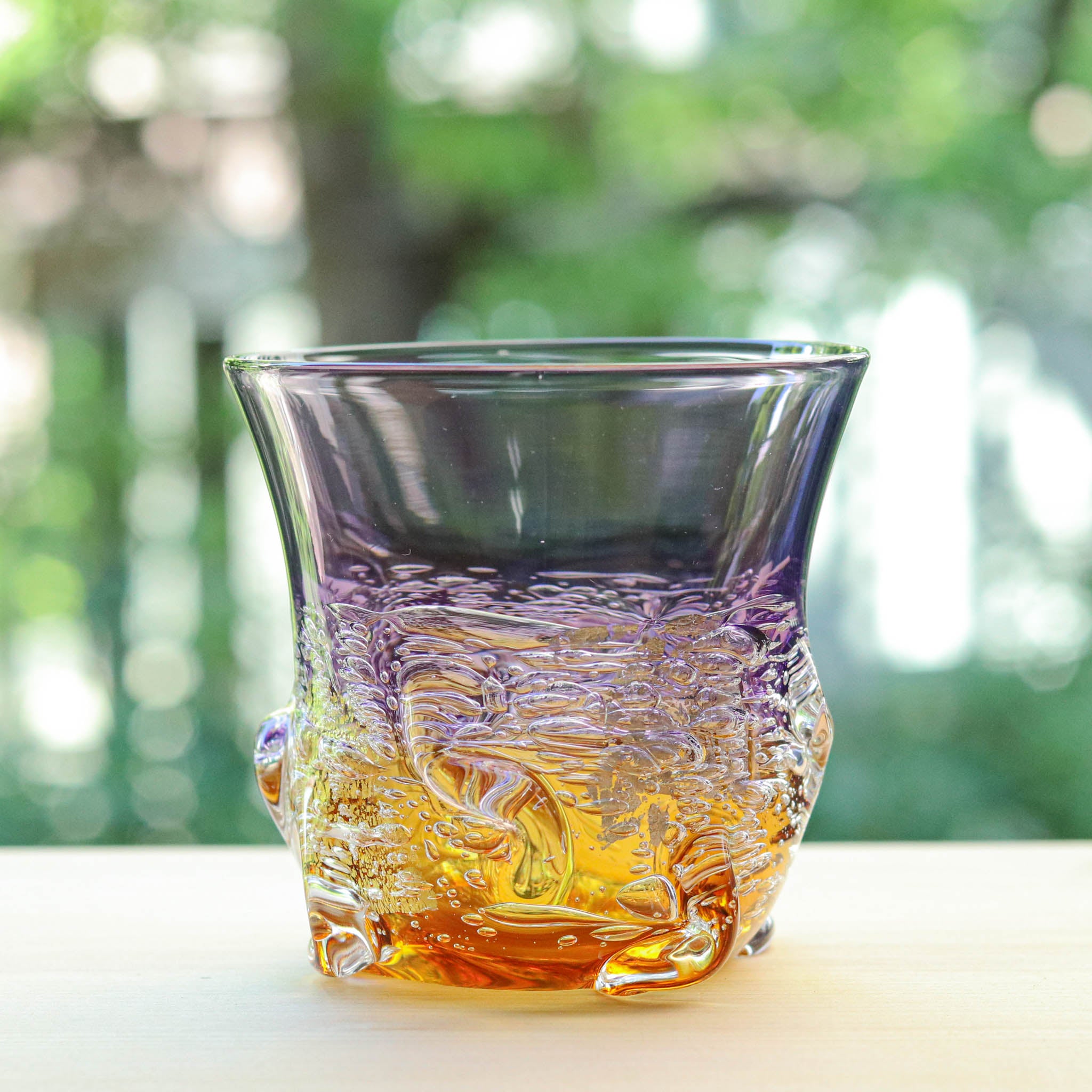 綾ガラス グラス | Jewelry Ice 氷の宝石 | スミレ アンバー | グラス