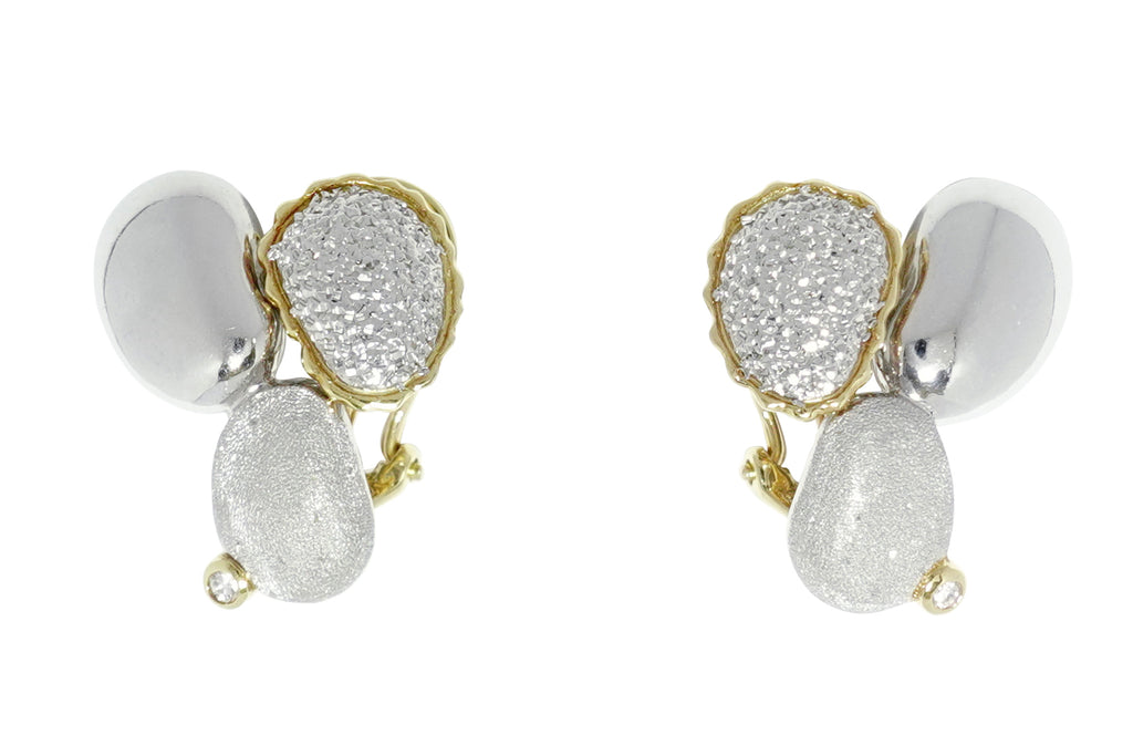 石川暢子】Pt900/K18ダイヤモンドイヤリング (NO.47693) – JEX宝石