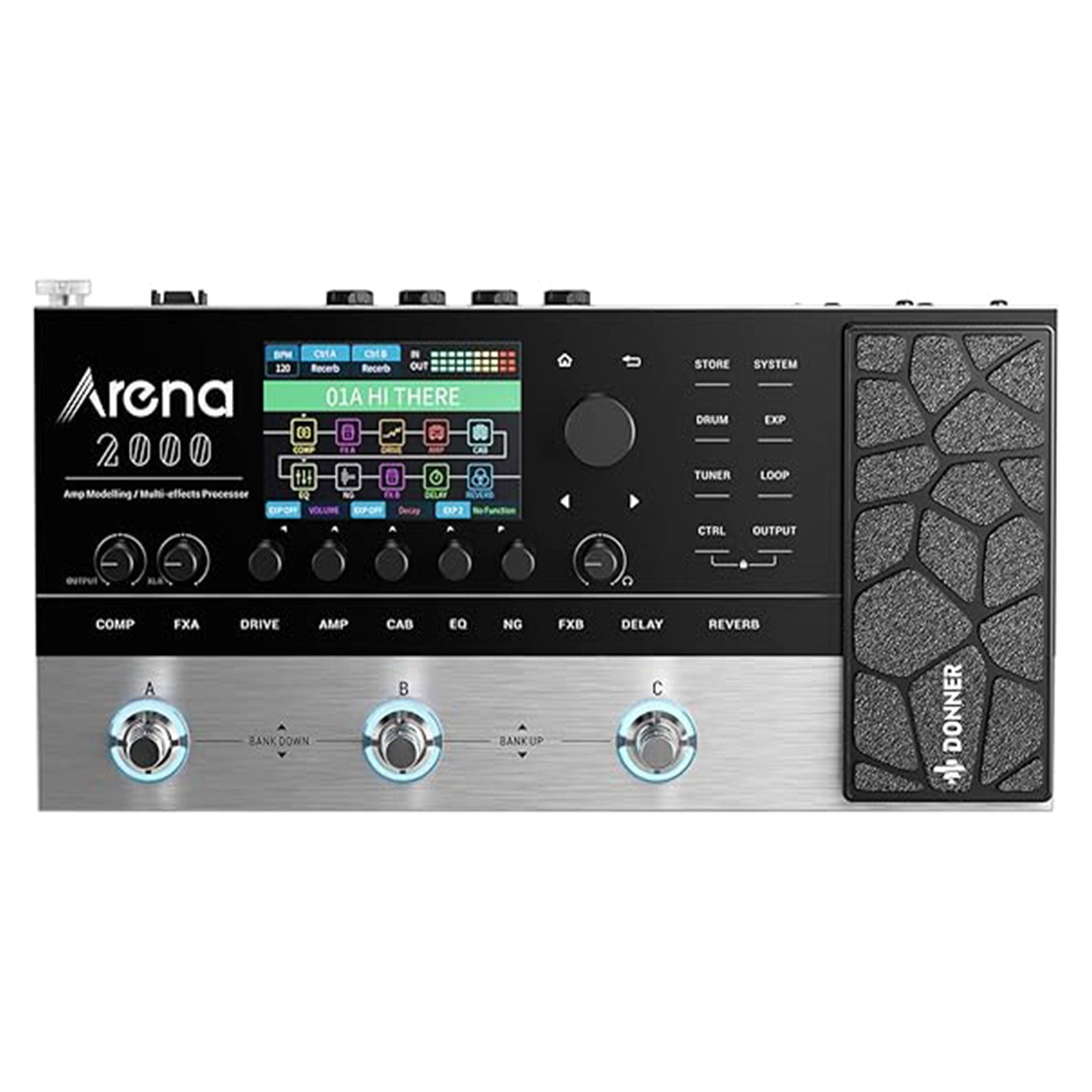 Arena 2000 マルチエフェクター 278種エフェクト 150プリセット Donner