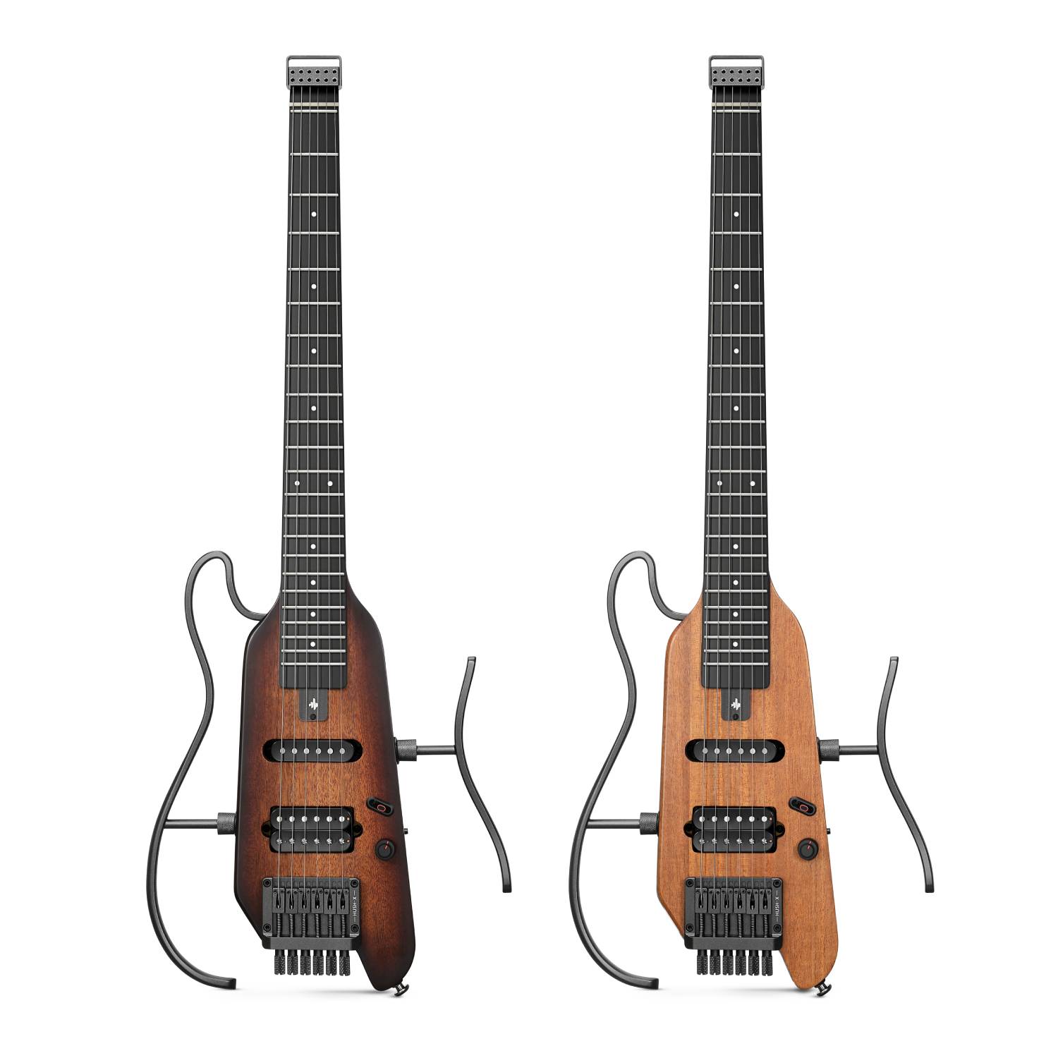 HUSH-X ヘッドレス 携帯型 トラベルエレキギター Donner