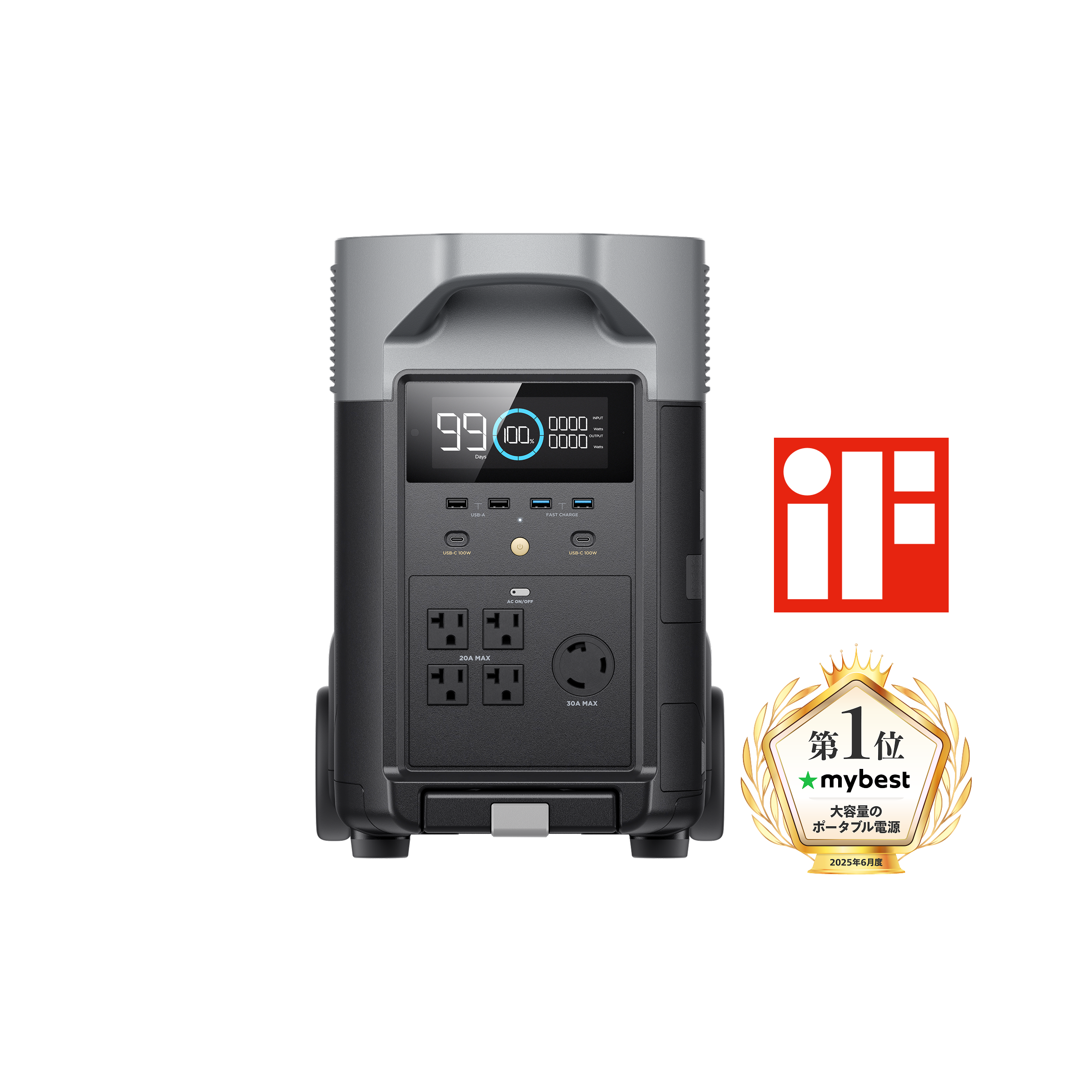 週末限定価格！【公式認定整備済品】EcoFlow DELTA 2 ポータブル電源