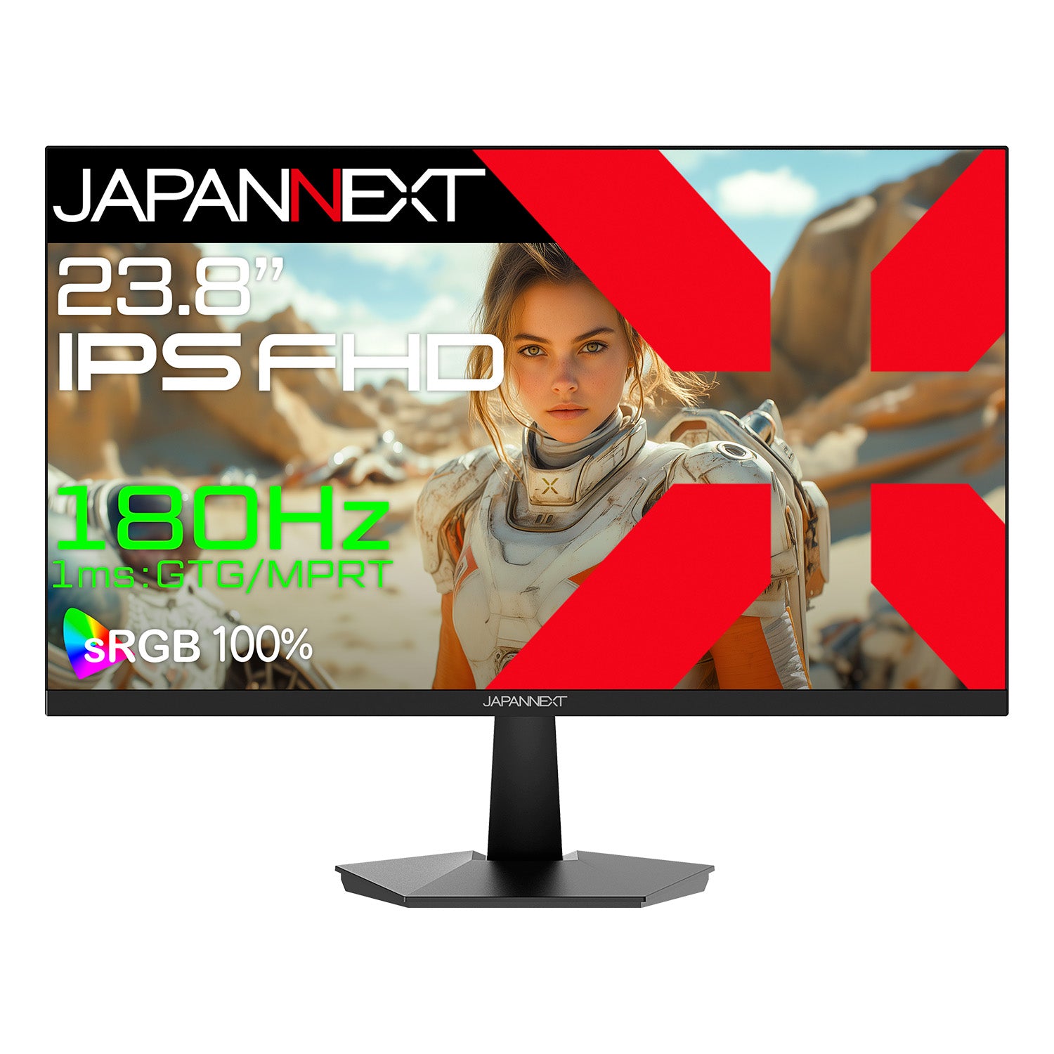 JAPANNEXT 23.8インチ IPSパネル搭載 180Hz対応 フルHD(1920x1080