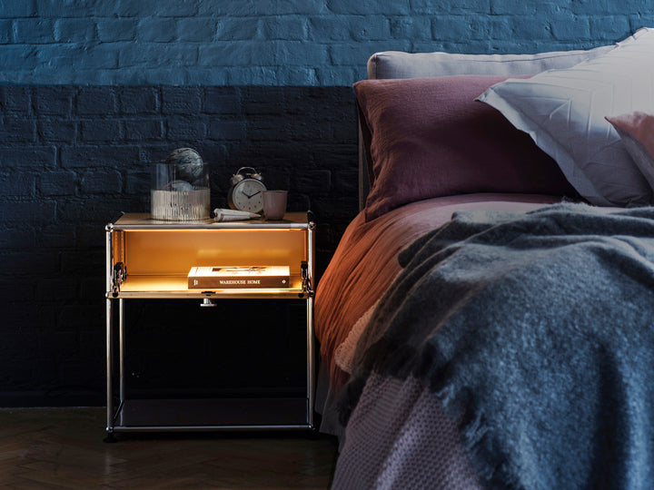 USMハラー サイドテーブル ブラック ベッドルームのシーン12