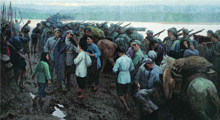 4705 外国切手 中国 2006年 長征勝利70年 絵画 4枚+小型シート 4705