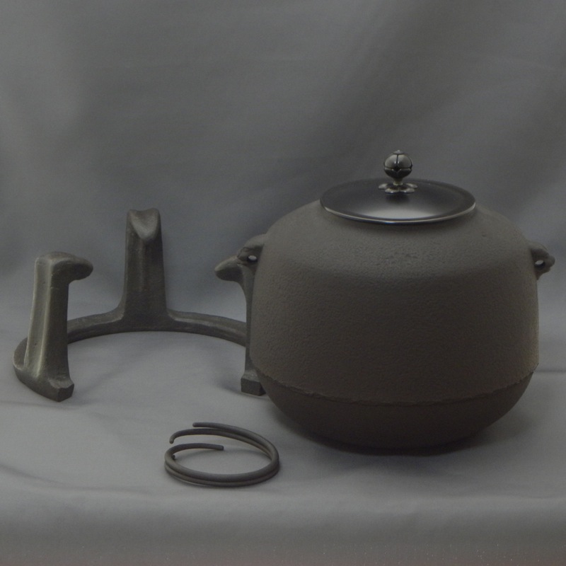 畠 春斎 尻張釜 釜 風炉釜 茶道具 畠春斎 網地文 尻張