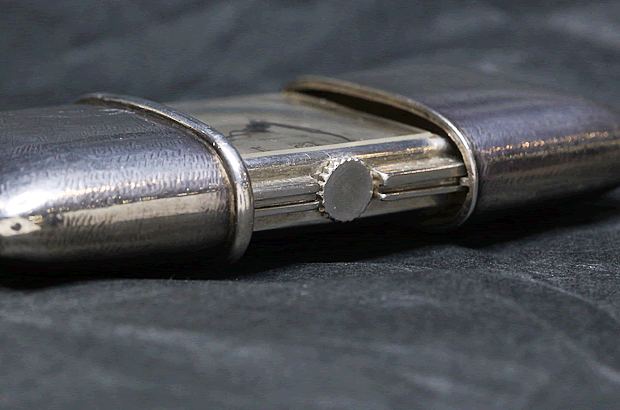 モバード MOVADO トラベルクロック エルメト 銀無垢 シルバー935 手巻き