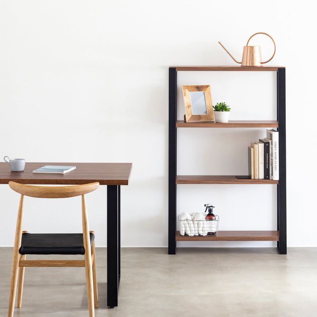 THE SHELF / ウォルナット × Black Steel – KANADEMONO