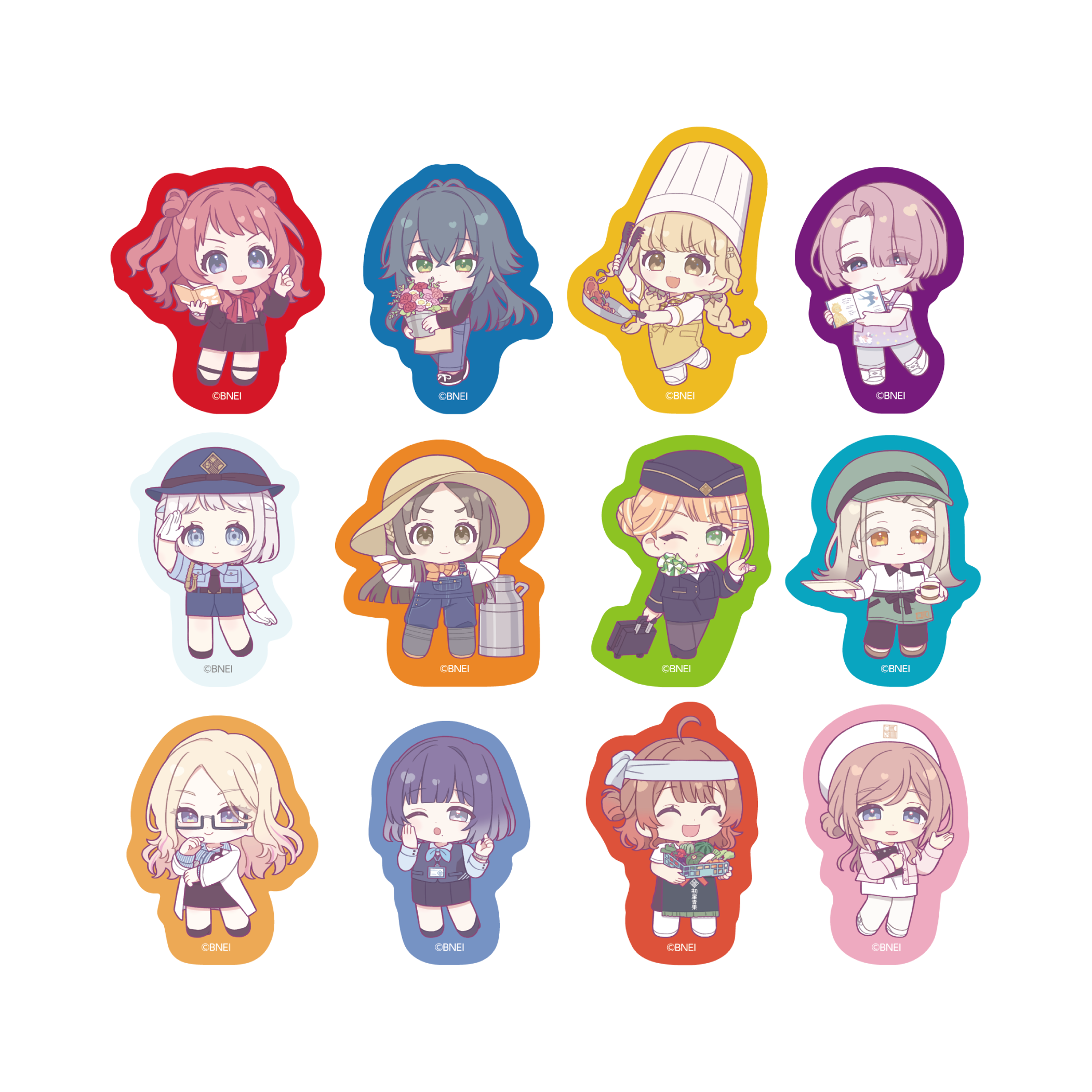 学園アイドルマスター】フレークシールセット – karel-shop