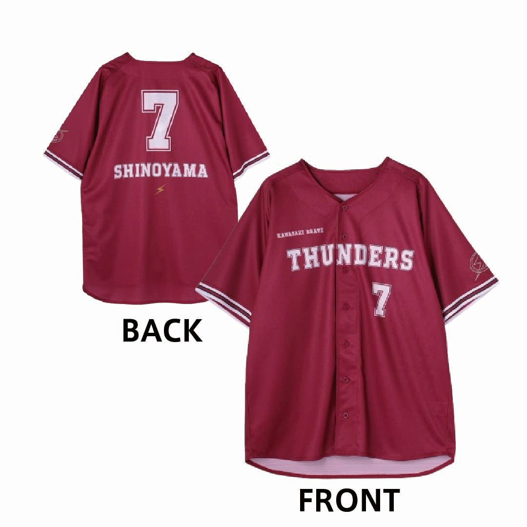 鈴木優磨ラグランベースボールシャツ（レッド×ネイビー） 鈴木優磨