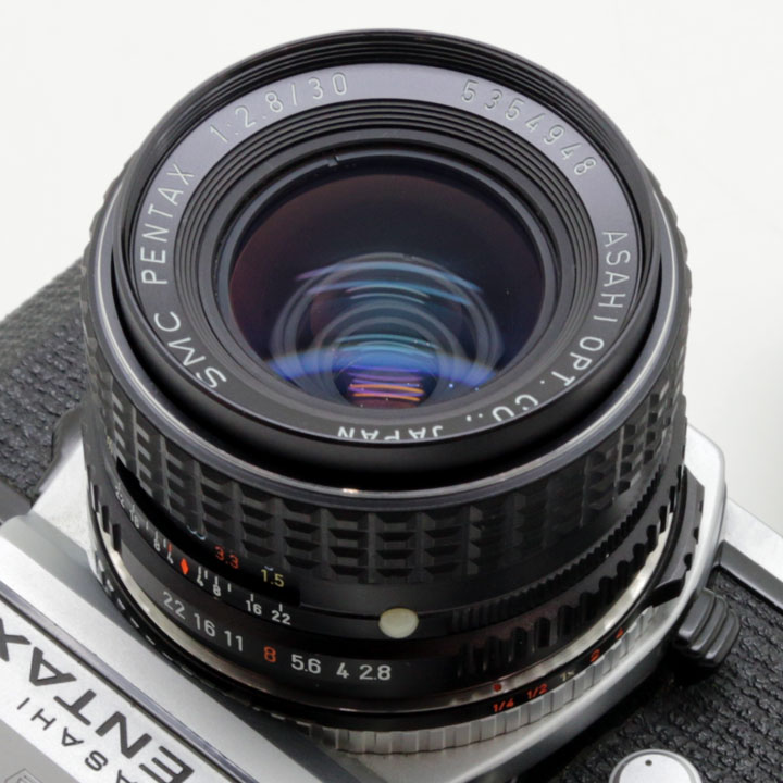 Pentax ME+希少レンズSMC Pentax 30 f2.8 完動極美品 Pentax ME+