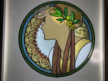 o039】アルフォンス・ミュシャ 『アイビー』つた月桂樹1901年 1/300