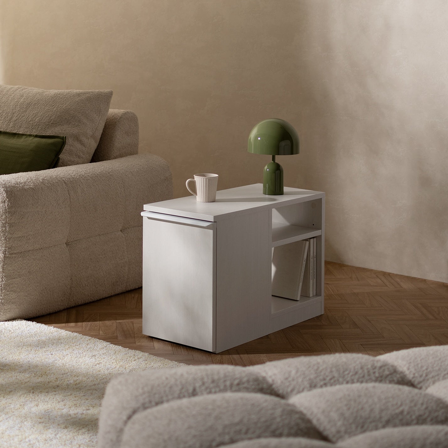 サイドテーブル｜ダストボックス付きサイドテーブル - territory
