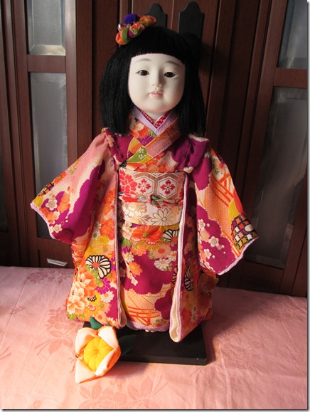 市松人形 着物 多色使い 市松人形 着物 多色使い