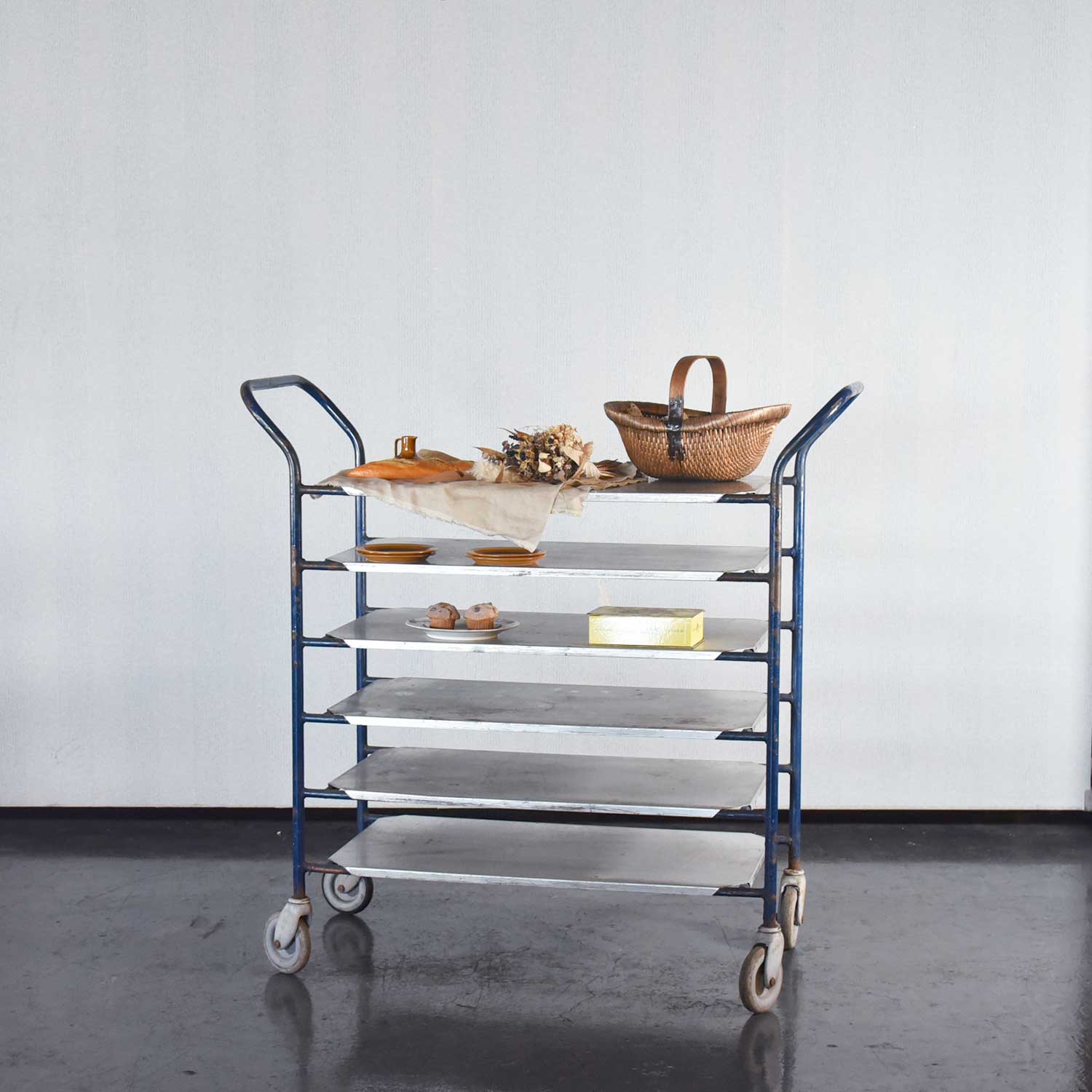 インダストリアルワゴン キャスターワゴン キッチンワゴン トロリー