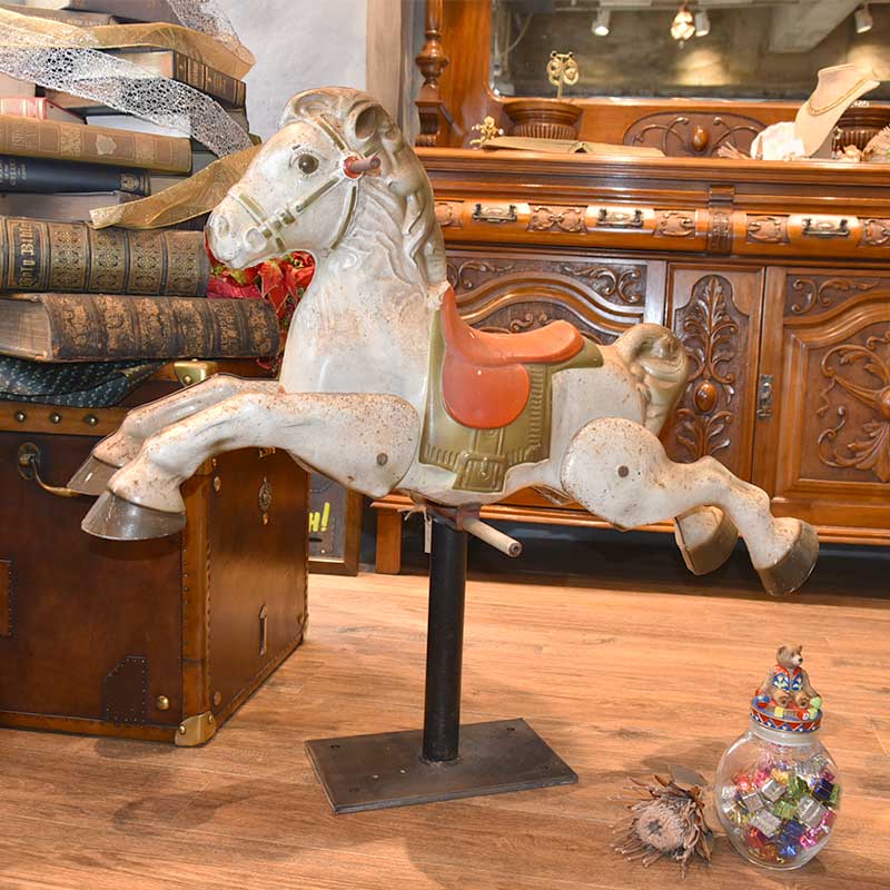 英国製 アンティーク 木馬 アンティーク 木馬