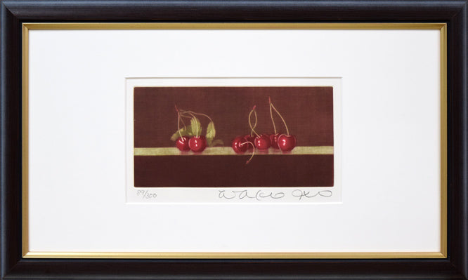 伊藤倭子「さくらんぼ」銅版画 絵画買取・販売の小竹美術
