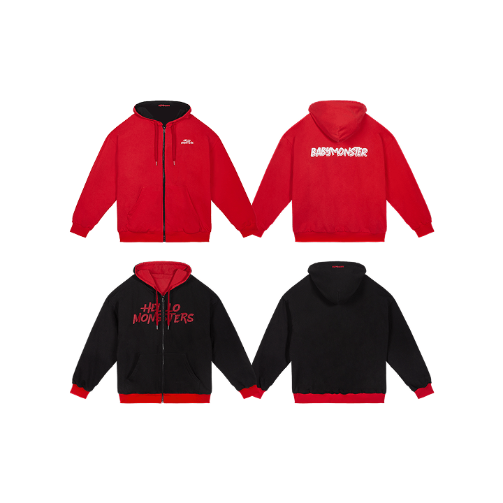 babymonster グッズ psycho パーカー RED Mサイズ babymonster グッズ