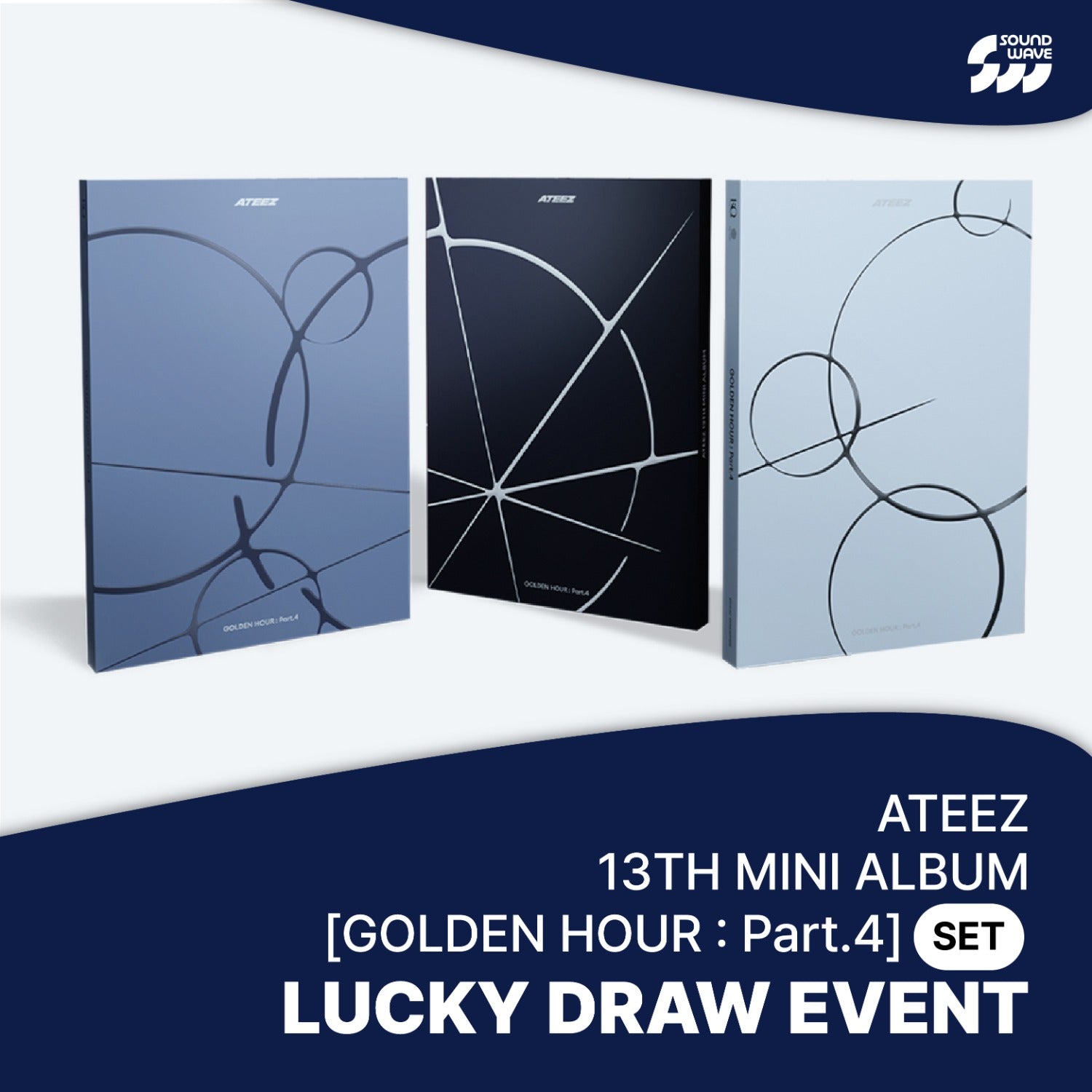 Ateez - golden hour : part.4 mini 13th album soundwave lucky draw