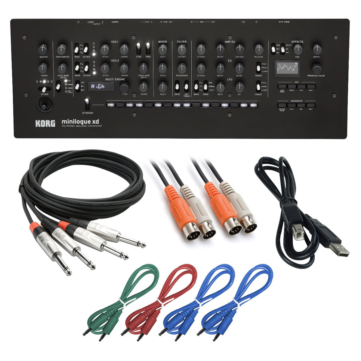 Korg Minilogue XD Module Polyphonic Analog Synthesizer CABLE KIT