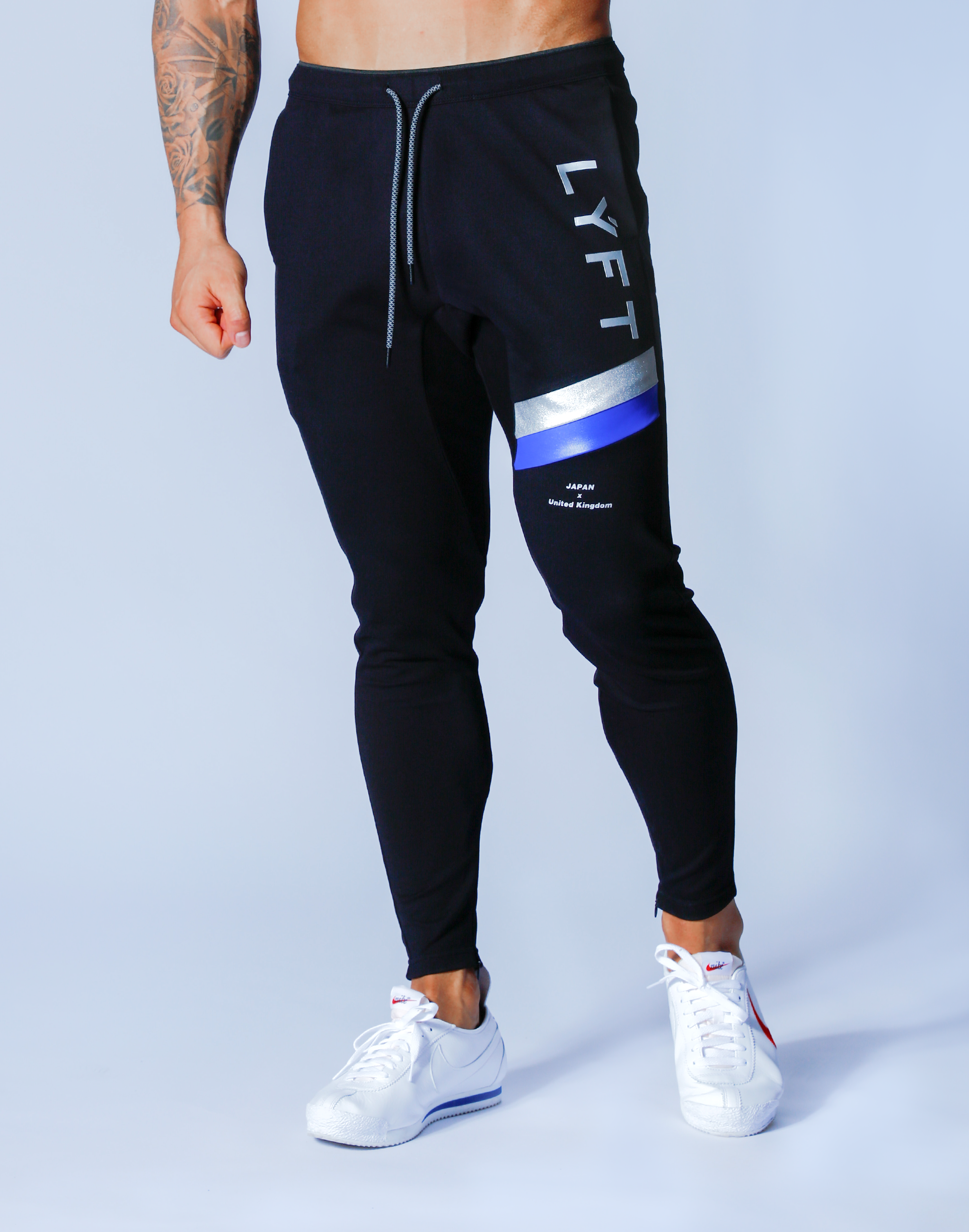 LYFT Training Wear/Pants:Stripe Pants - Black – LÝFT