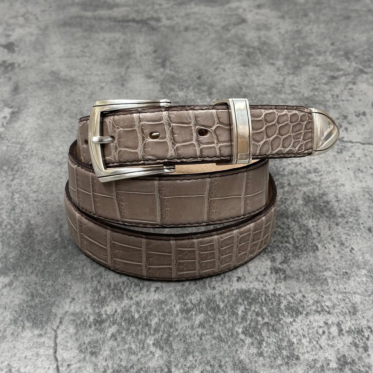 クロコダイル 30mmベルト 1813 - GREIGE/グレージュ – Le'sac