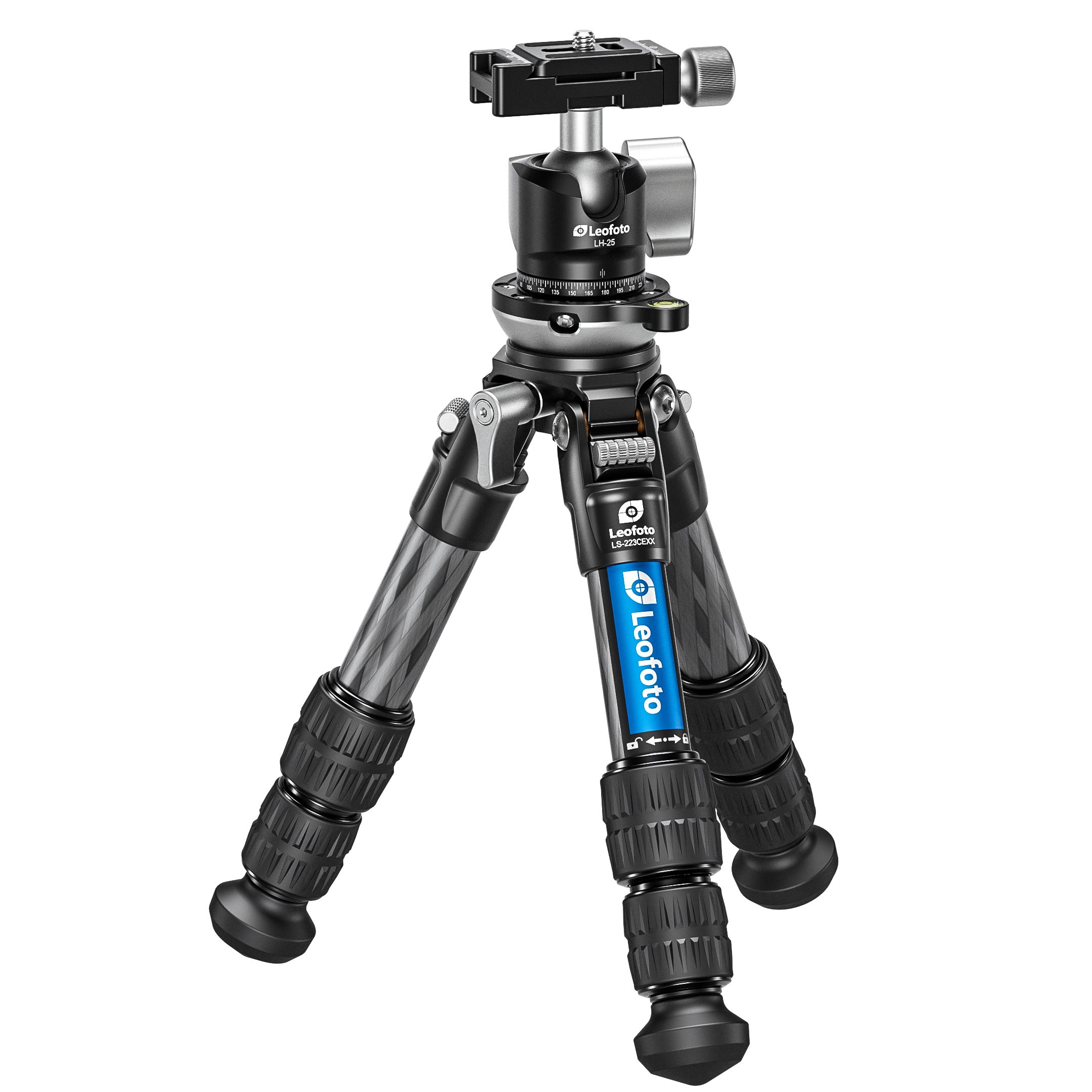 Leofoto LS-223CEX X Verison Table/Ground Mini Tripod with Integrated L