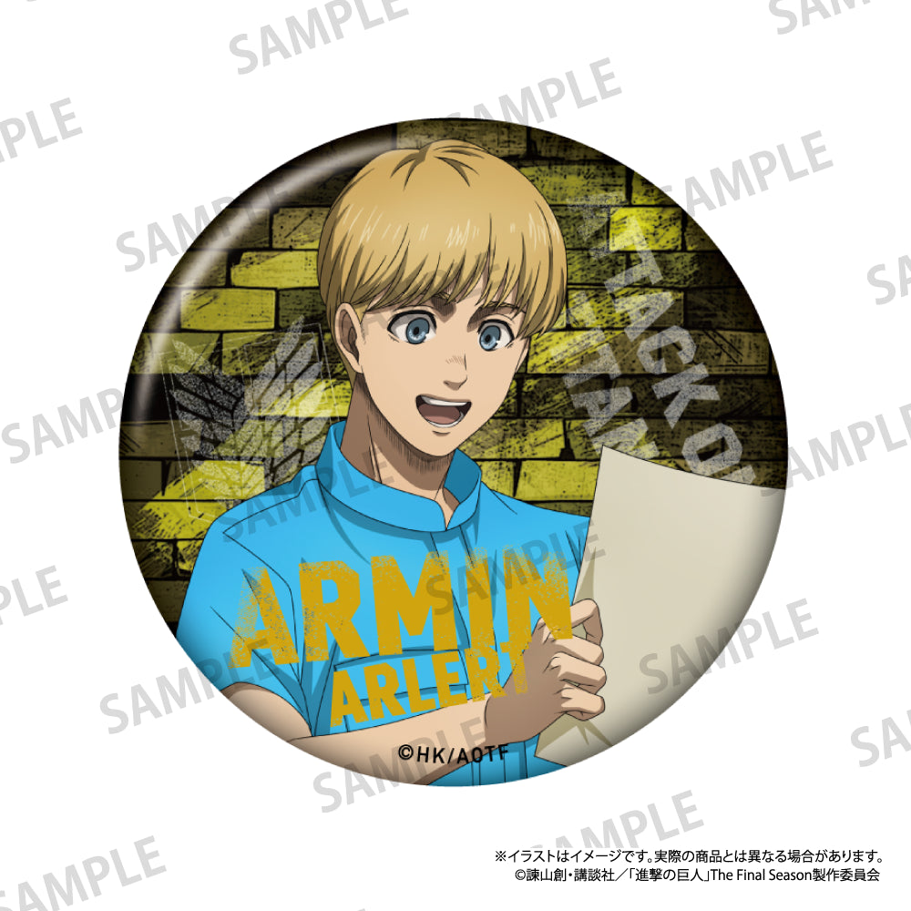 丸缶バッジ アルミン・アルレルト（DIY）｜進撃の巨人 – LIBERTAS