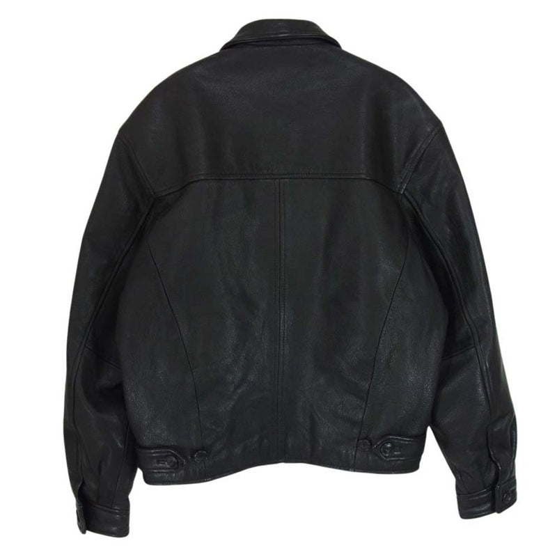 90s J.CREW leather jacket MA-1 type 巨人タグ 90s J.CREW leather