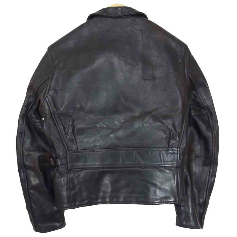 ✨AERO LEATHER 茶芯 ホースハイド カフェレーサーシングルライダース