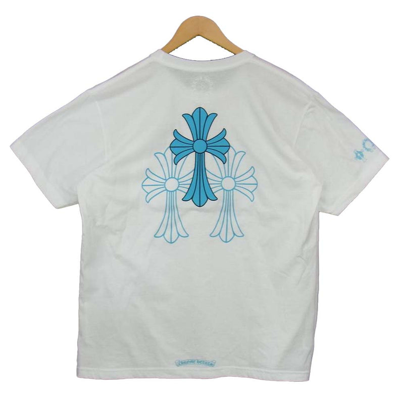 クロムハーツ ブルー セメタリークロス ポケットTシャツ S