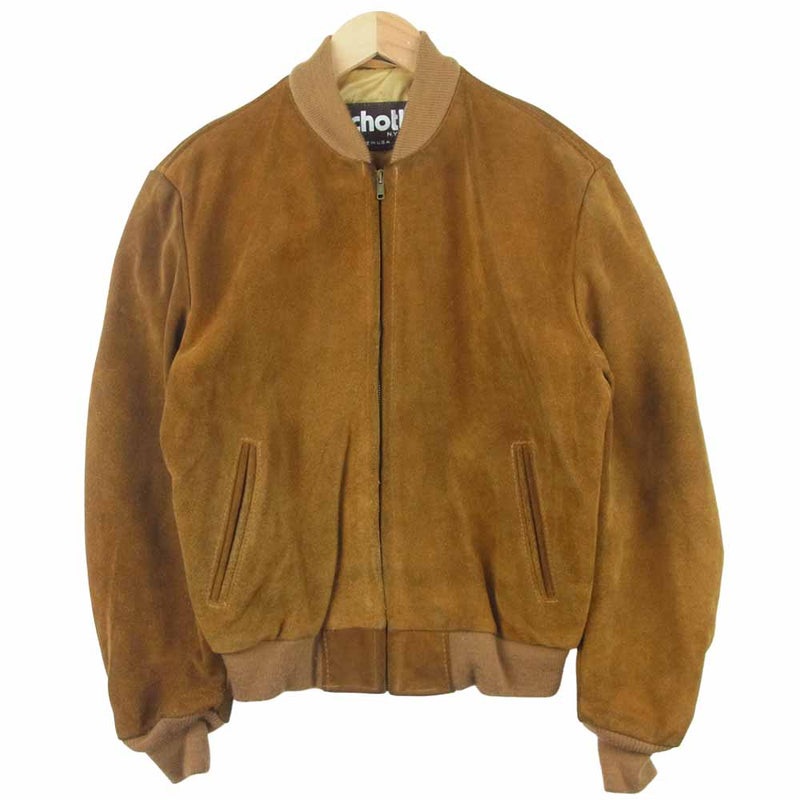 Schott スエードジャケット XLサイズ ブラウン Schott N.Y.C