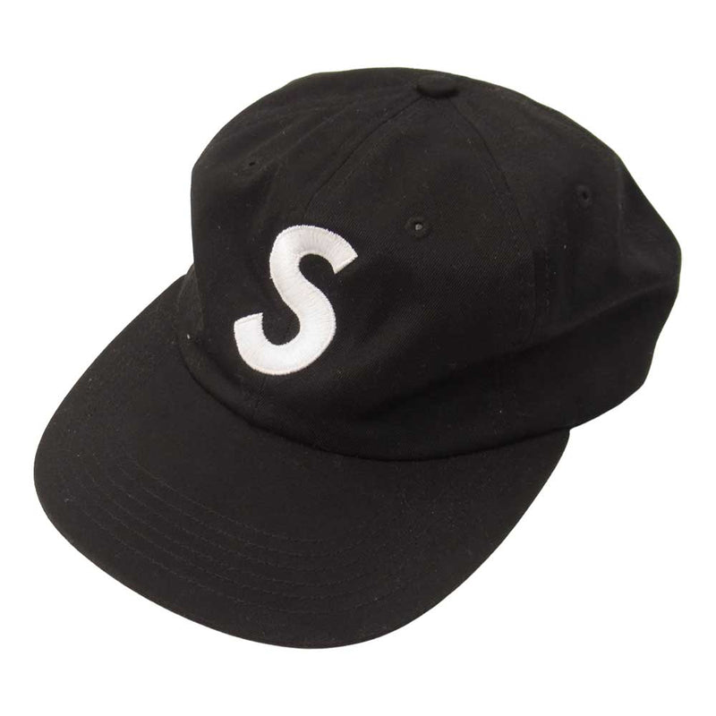 Supreme Tonal S Logo 6 Panel Cap 黒 中古 Pigment Coated Canvas S