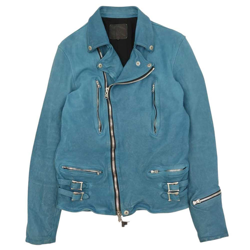 希少 バックラッシュ ドイツカーフ シングルライダースジャケット