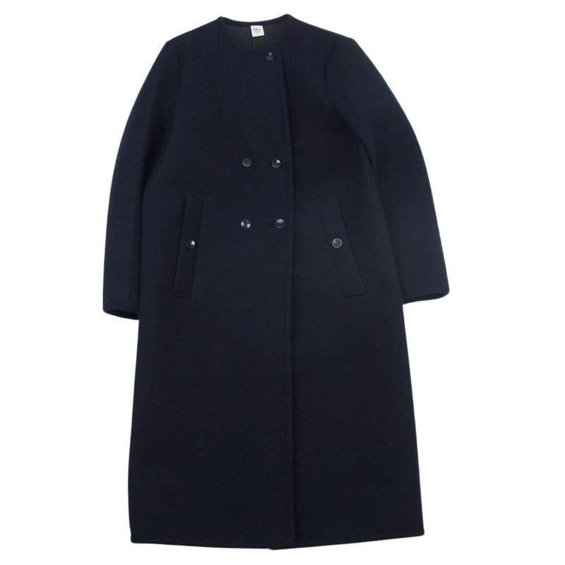 ロンハーマンノーカラーコートウールコート