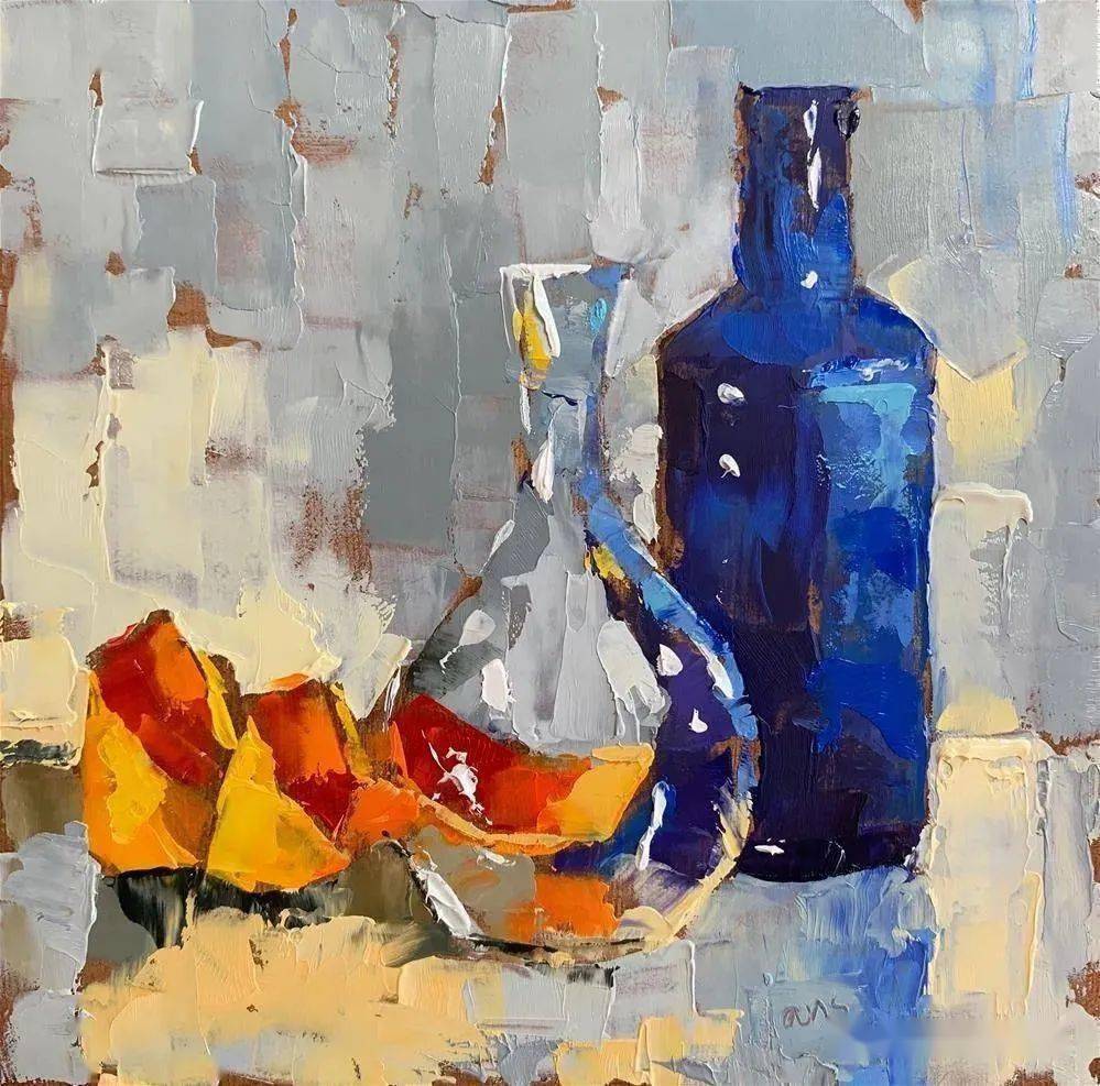 荷兰女画家安斯·德比耶超美的色块，极具质感的静物油画欣赏_搜狐网