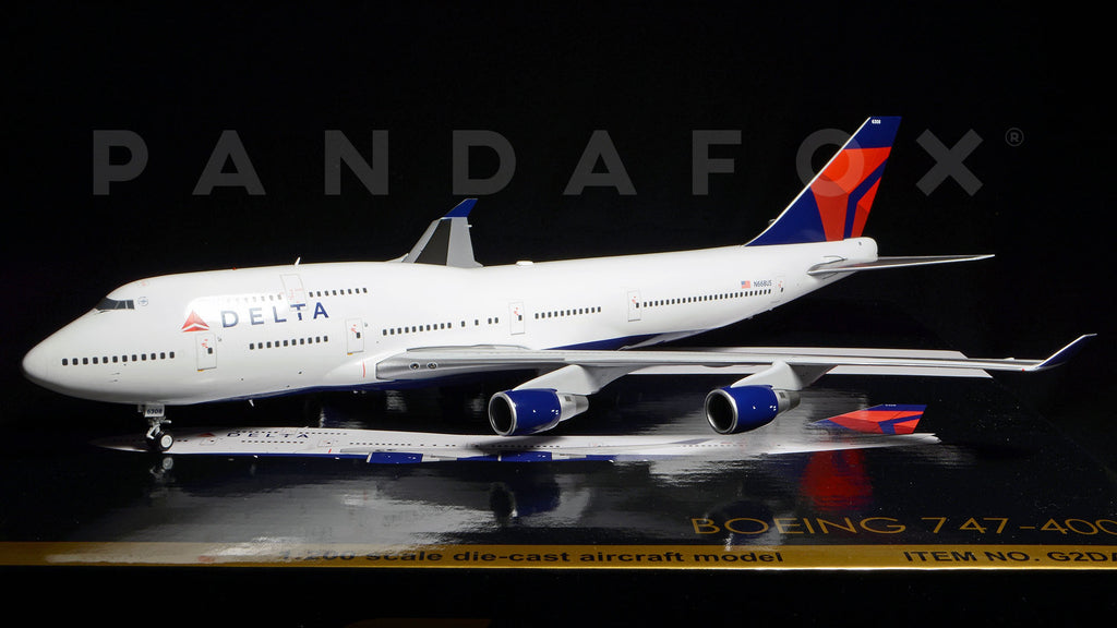 Delta Boeing 747-400 N668US GeminiJets G2DAL582 Scale 1:200