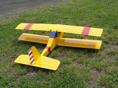 ラジコン飛行機（ハミングカブエルロン仕様） ハミングカブ号 バルサ