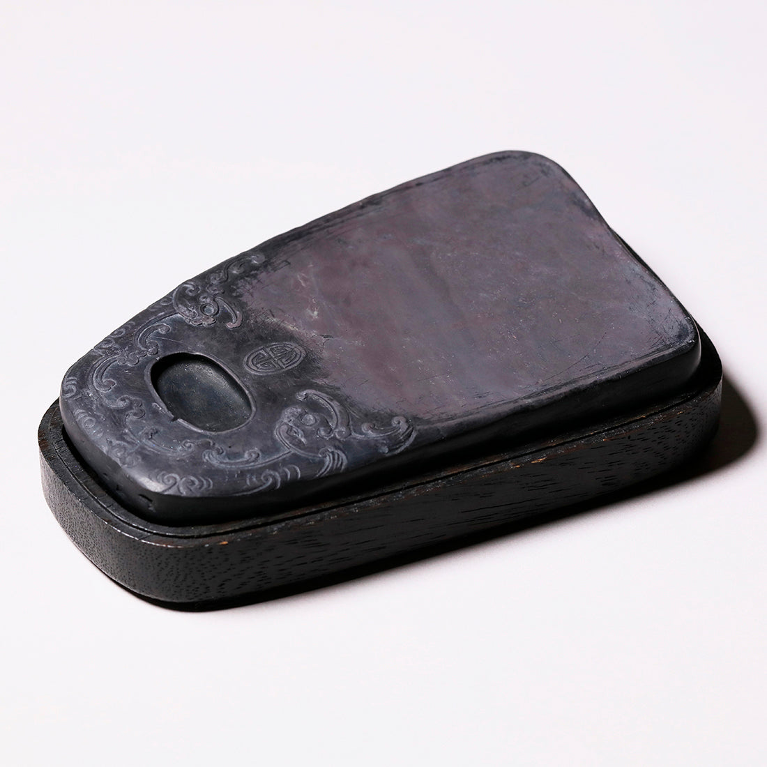 硯⑪年始値下げ【新品未使用】端渓硯（彫刻:蝙蝠） 硯⑪年始値下げ