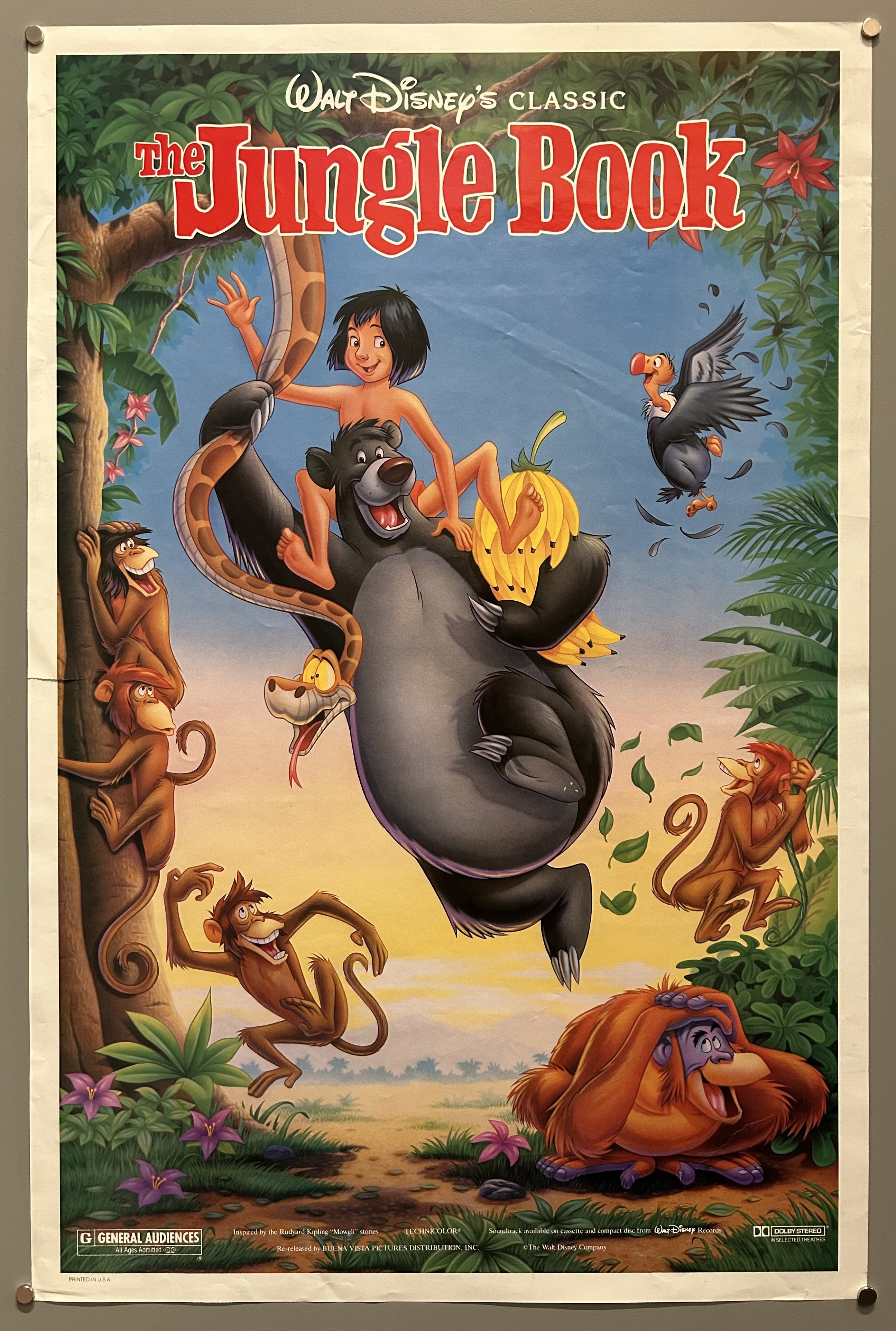 ジャングルブック Jungle Book ディズニー リトグラフ ポスター 絵画