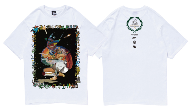 Stussy × poppy oil オイルワークス since 1980 T