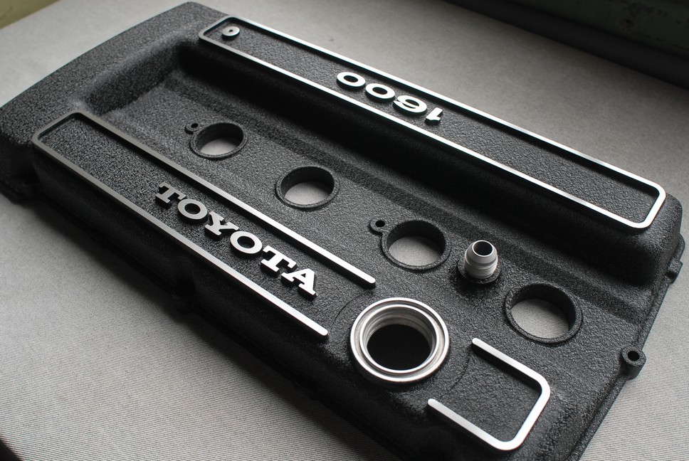 2TG 初期型 1600ヘッドカバー 黒 結晶塗装 TE71 TE27 TA22 TA23 TA27