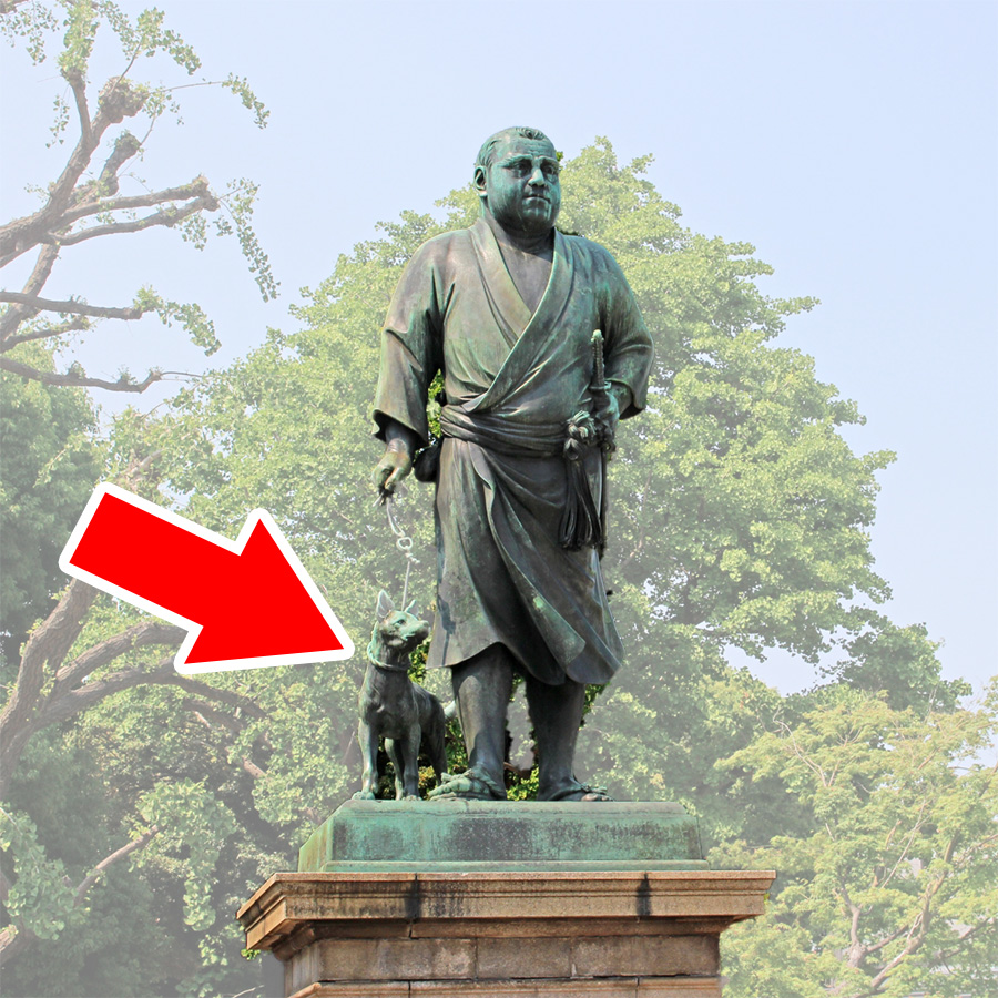 西郷隆盛像が犬を連れているのはなぜ？西郷隆盛が愛した薩摩犬「ツン」。