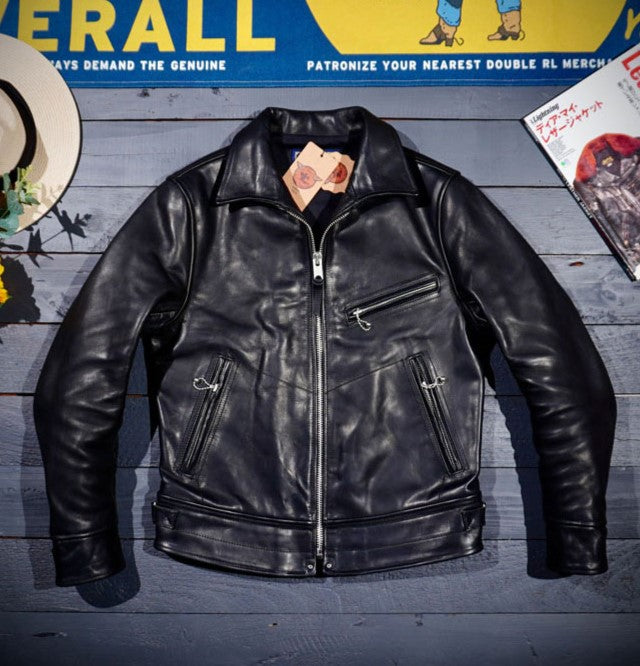 ヴィンテージ復刻 植物タンニン鞣し ホースハイドレザーシングル