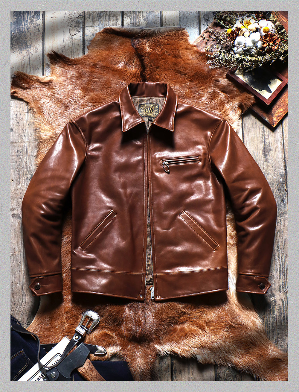 シングルライダース馬革ビンテージM