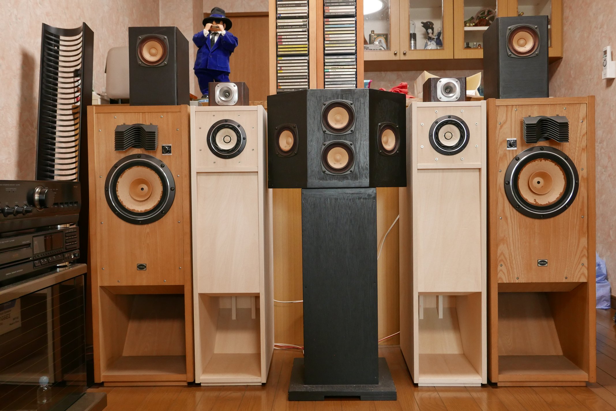 自作スピーカーエンクロージャ 10cmフルレンジ対応・バックロード