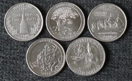 銀貨クォーターダラー銀貨25セント 25枚