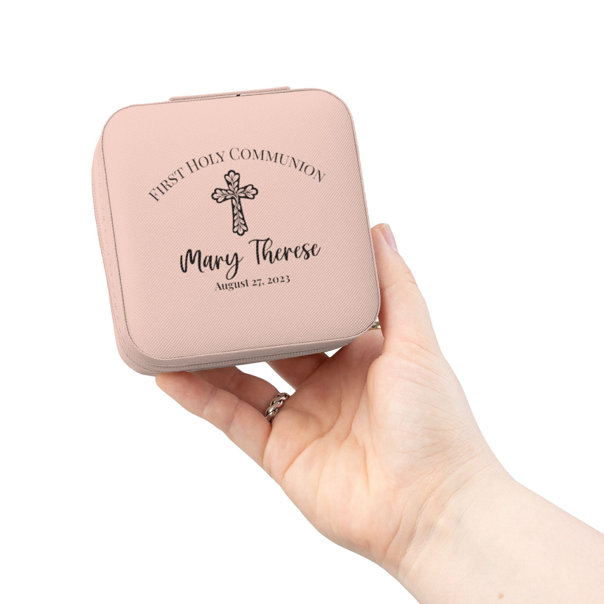 Personalized First Holy Communion Jewelry Box, Custom Catholic