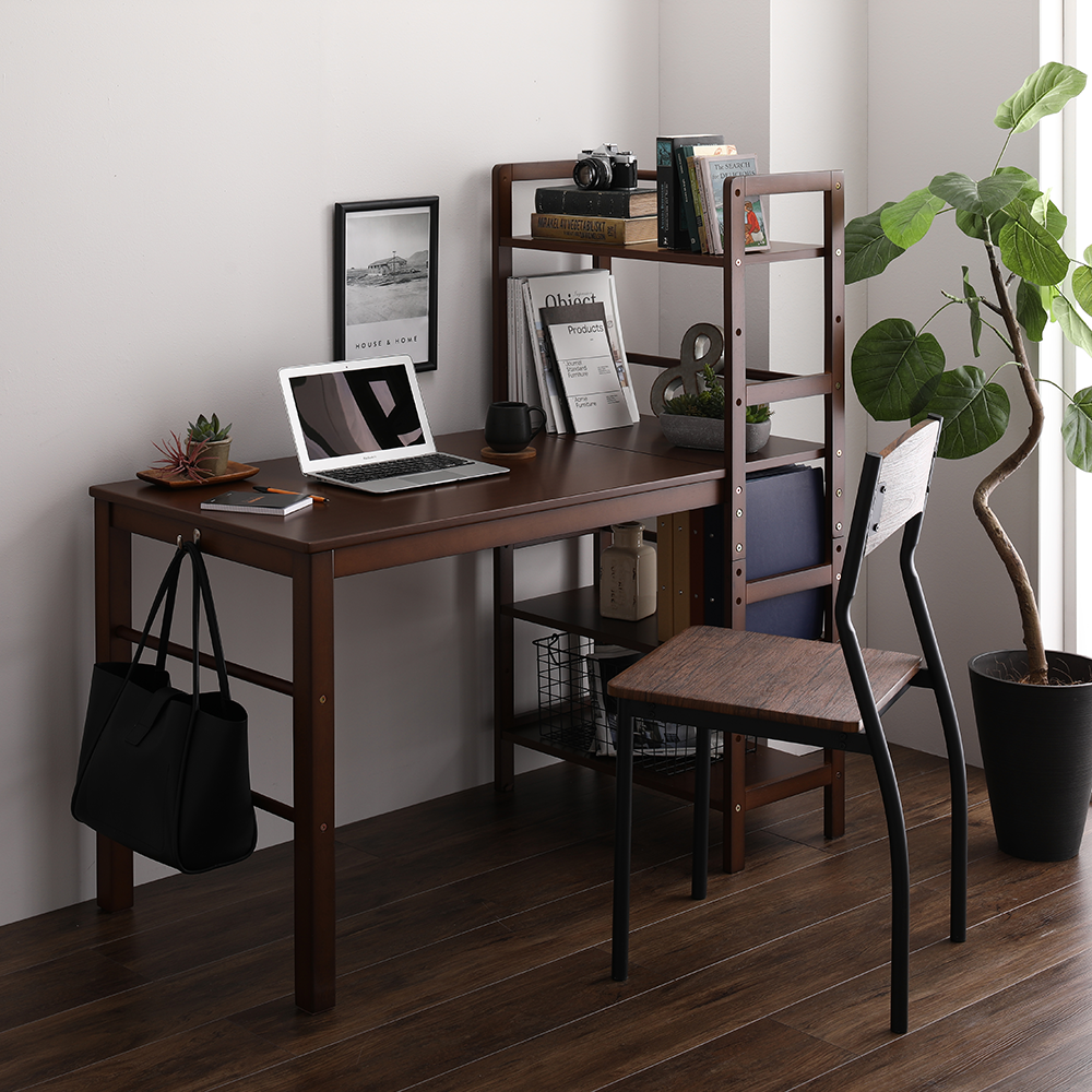 木製文机 ダークブラウン 2引き出し 木製文机 アンティーク 2引き出し